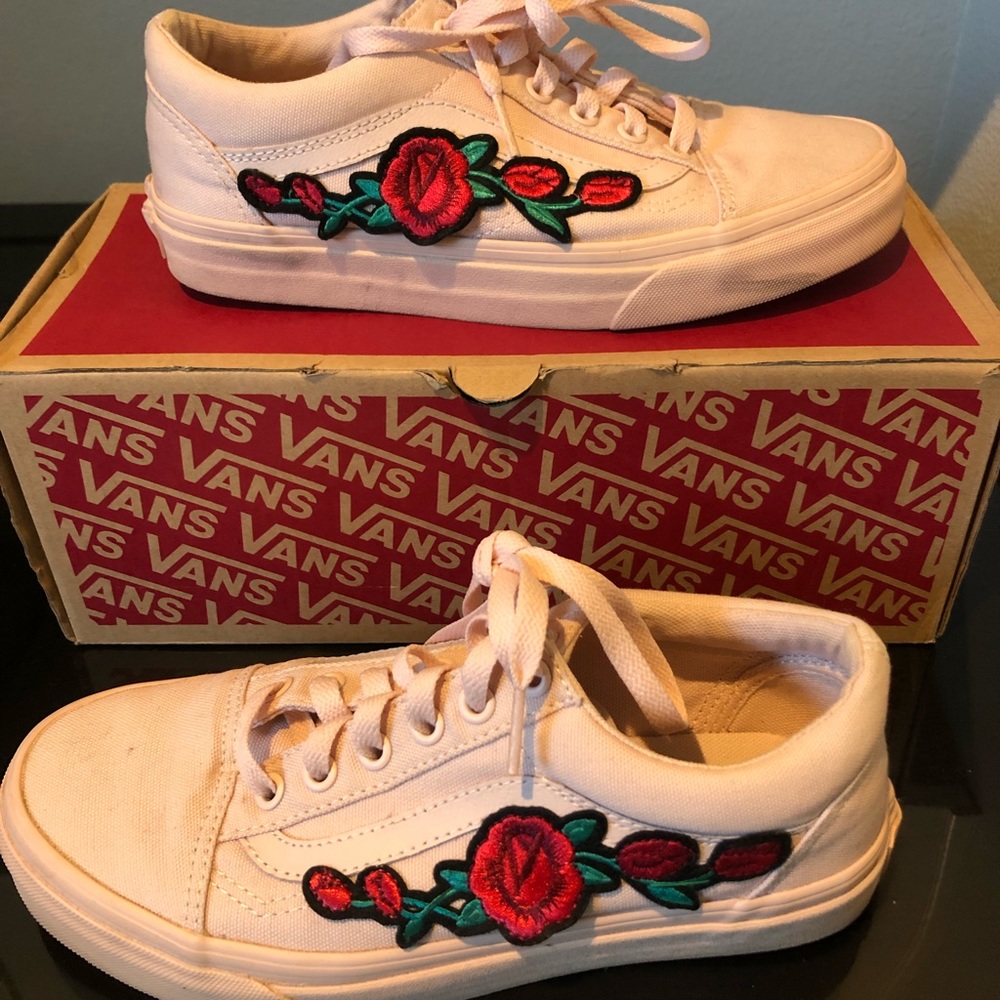Vans Old Skool Size 7 Women Pink Custom